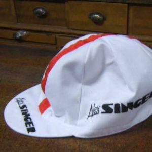 Casquette cycliste en cotton blanc